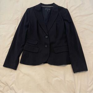 Banana Republic Classic Blue Pinstriped Women's Blazer Size 2P